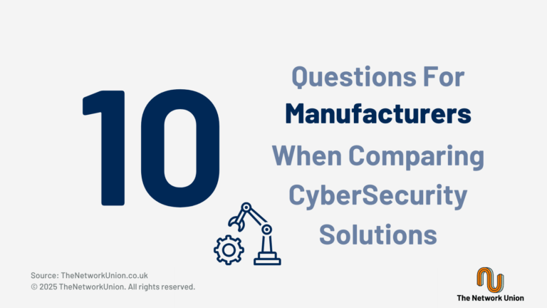 10 Questions for Manufacturers When Comparing CyberSecurity Solutions.